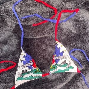 Haitian flag bralette